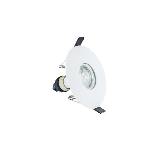 Integral Evofire Fire Rated Downlight 70-100Mm Cutout IP65 White Round +GU10 Holder