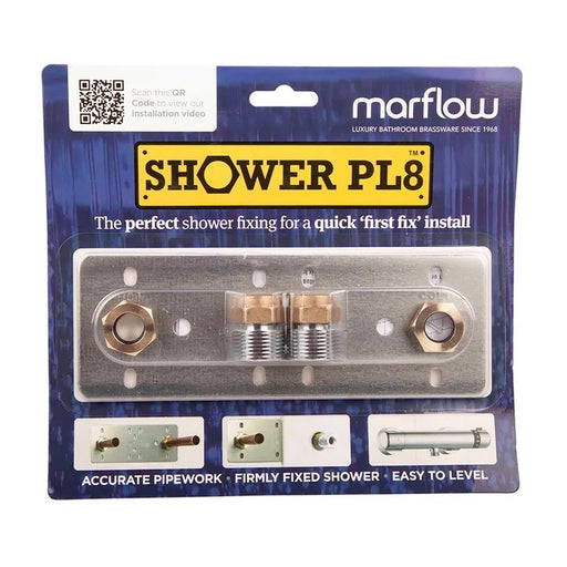Marflow PL8 Fixing Plate for Shower Valves 150mm Centre