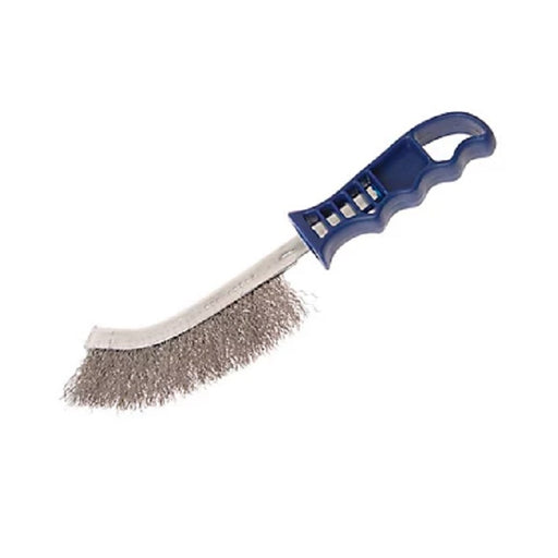 Faithfull Wire Scratch Brush Stainless Steel Blue Handle