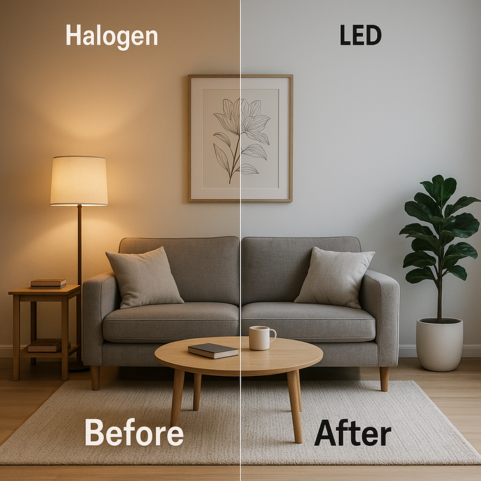Why Halogen Bulbs Are Outdated: LED Lighting Guide for Electricians & Homeowners