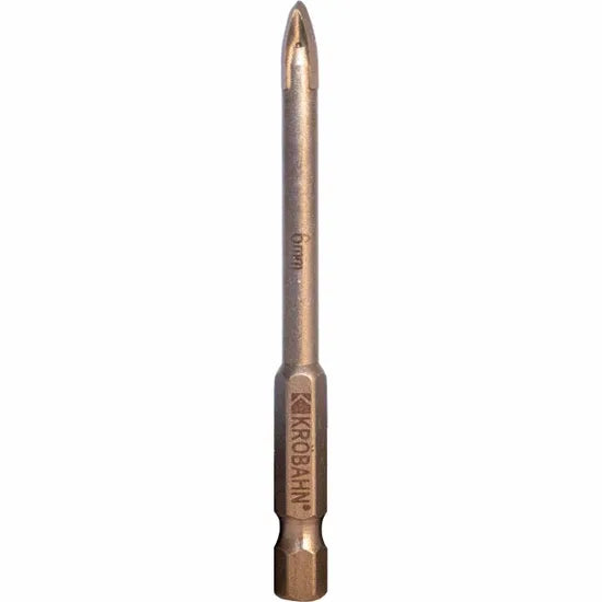 Krobahn tile and glass drill bit for clean drilling in ceramic tile and glass