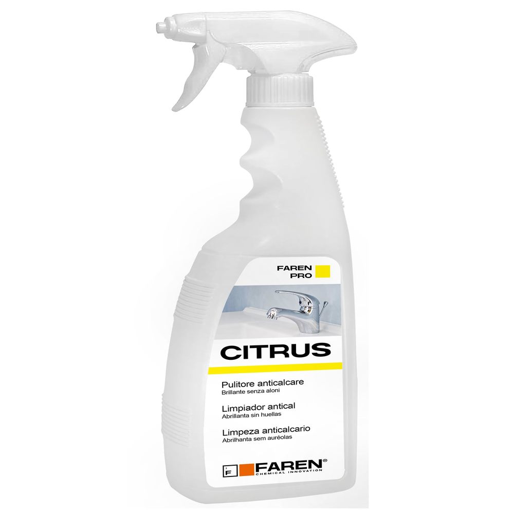 Faren Citrus 750ml anti-limescale cleaner spray bottle