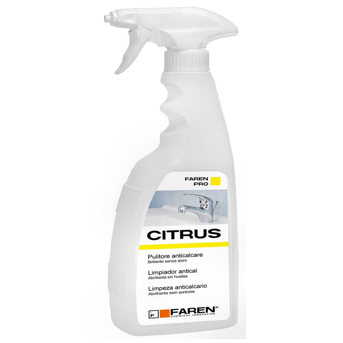 Faren Citrus 750ml anti-limescale cleaner spray bottle