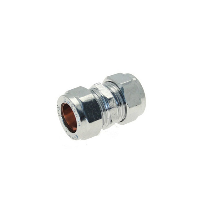 Embrass Peerless Compression Fittings — 15mm Chrome, Reducing Couplers and Copper Olives for UK Plumbers