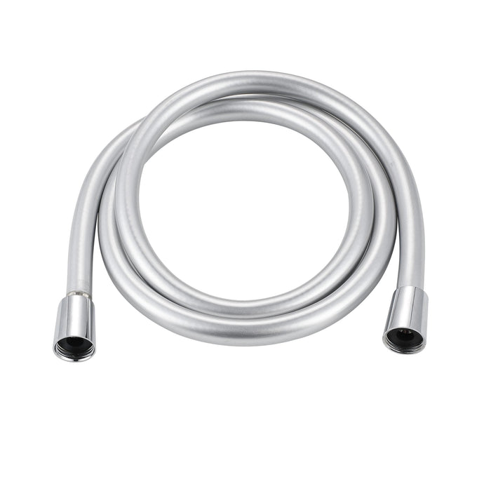 Scudo smooth silver 1.5 metre shower hose with chrome connection ends
