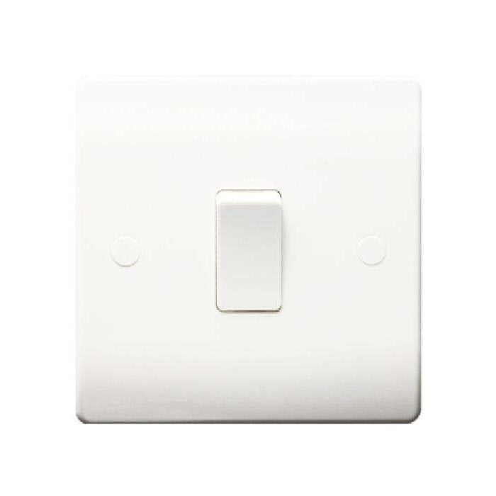 Thrion 1G 2-Way 10AX Slimline White Switch