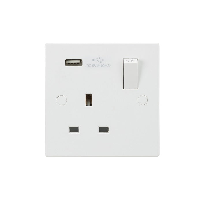 Knightsbridge USB Sockets — 1G and 2G Switched Sockets with USB Charging