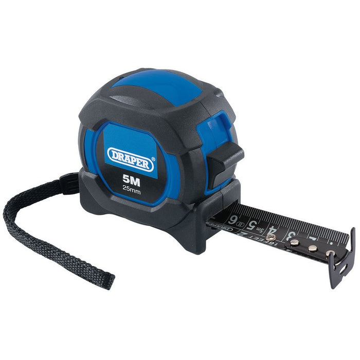Draper auto-lock 5 metre tape measure with 25 millimetre blade