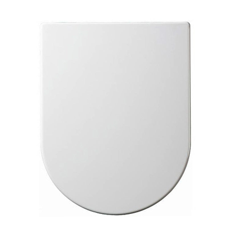 Euroshowers Long D slimline white soft-close toilet seat and cover