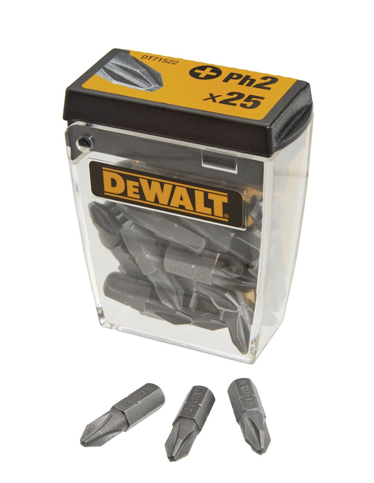 DeWalt PH2 screwdriver bits for matching Phillips crosshead screws