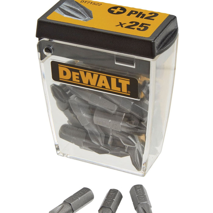 DeWalt PH2 screwdriver bits for matching Phillips crosshead screws
