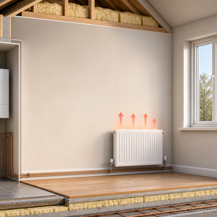 Home heating sizing guide illustration