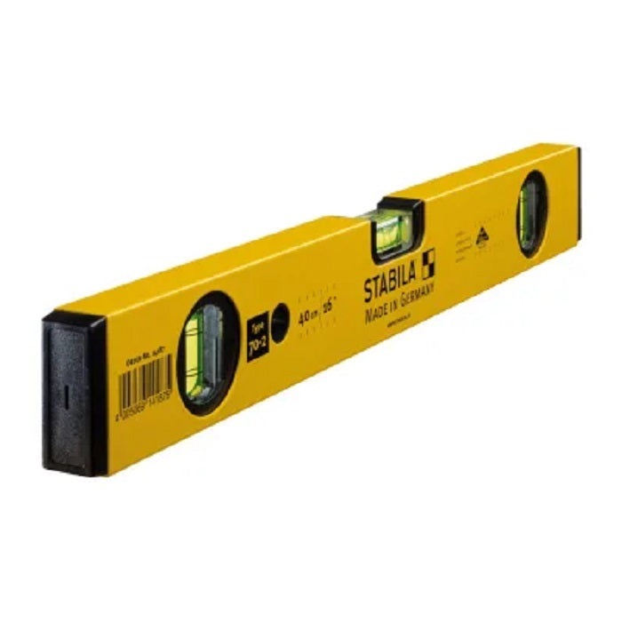 Stabila Type 70-2 40cm spirit level with horizontal and twin vertical vials