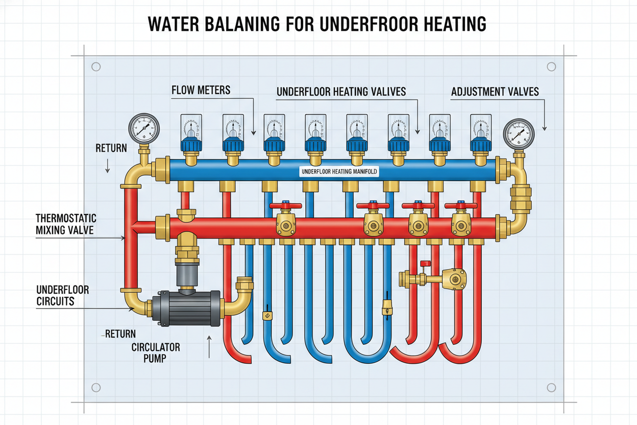 Balancing Underfloor Heating Water: Why It Matters and How to Do It?