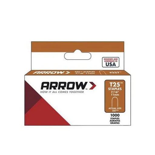 Arrow T25 Staples 7/16" 11mm 1000pcs