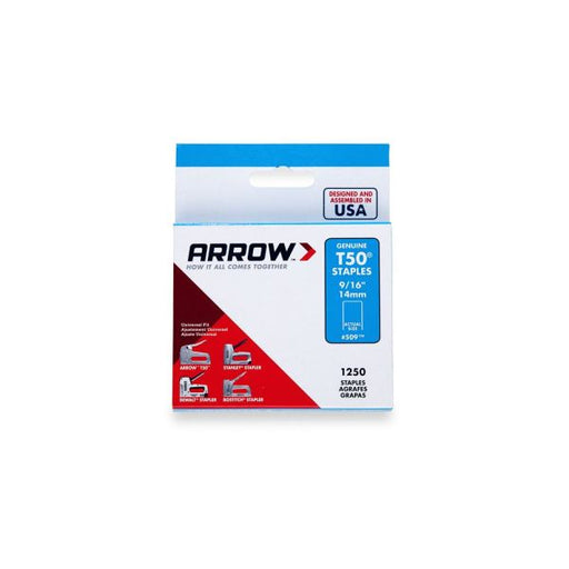 Arrow T50 Staples 9/16" 14mm 1250pcs