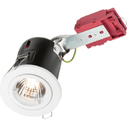Knightsbridge 230V 50W Fixed IC Rated Fire- Rated GU10 Downlight