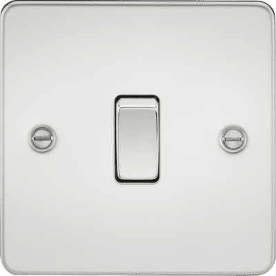 Knightsbridge 10AX 2G 2-way Switch - Polished Chrome