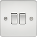 Knightsbridge 10AX 2G 2-way Switch - Polished Chrome