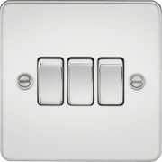 Knightsbridge 10AX 2G 2-way Switch - Polished Chrome