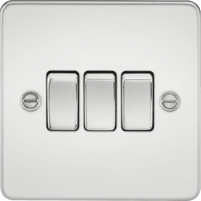 Knightsbridge 10AX 2G 2-way Switch - Polished Chrome