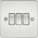 Knightsbridge 10AX 2G 2-way Switch - Polished Chrome