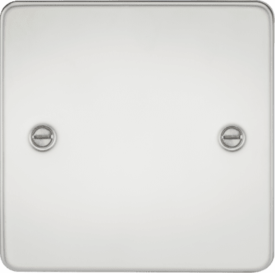 Knightsbridge 2G Blanking Plate - Polished Chrome