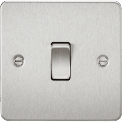Knightsbridge 10AX 1G Intermediate Switch - Brushed Chrome