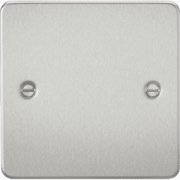 Knightsbridge 2G Blanking Plate - Brushed Chrome