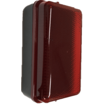 Knightsbridge 230V IP65 100W max ES E27 Bulkhead with Clear Prismatic Diffuser and Aluminium