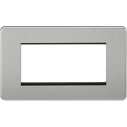 Knightsbridge 2G Modular Faceplate - Brushed Chrome