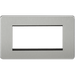 Knightsbridge 2G Modular Faceplate - Brushed Chrome