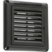 Knightsbridge 6" 150mm Extractor Fan Grille With Fly Screen - Black