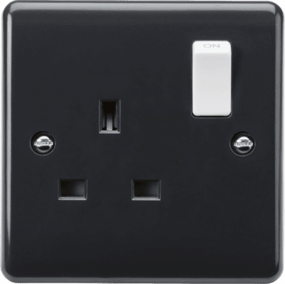 Knightsbridge 13A 2G DP Switched Socket with Twin Earths and Outboard Rockers