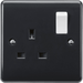 Knightsbridge 13A 2G DP Switched Socket with Twin Earths and Outboard Rockers