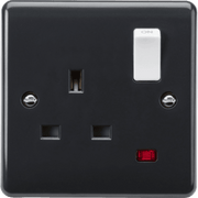Knightsbridge 13A 2G DP Switched Socket with Twin Earths and Outboard Rockers