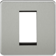 Knightsbridge 2G Modular Faceplate - Brushed Chrome