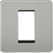 Knightsbridge 2G Modular Faceplate - Brushed Chrome
