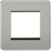 Knightsbridge 2G Modular Faceplate - Brushed Chrome