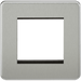 Knightsbridge TV & SAT TV Outlet Isolated - Brushed Chrome