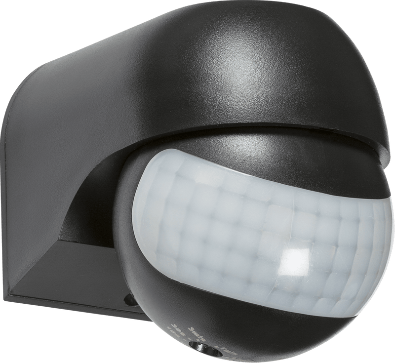 IP44 180 Mini PIR Sensor - Black