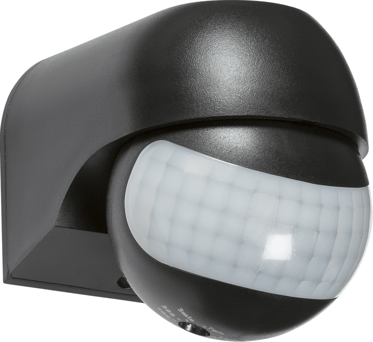 IP44 180 Mini PIR Sensor - Black