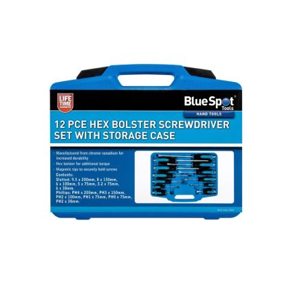 B/S 12 PCE Hex Bolster Screwdriver Set w