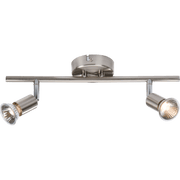 Knightsbridge 230V GU10 Quad Spotlight - Brushed Chrome