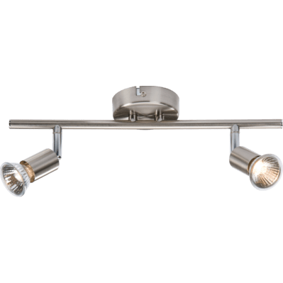 Knightsbridge 230V GU10 Quad Spotlight - Brushed Chrome