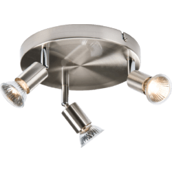 Knightsbridge 230V GU10 Triple Spotlight - Chrome