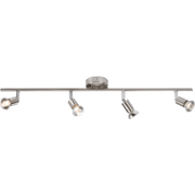 Knightsbridge 230V GU10 Quad Spotlight - Brushed Chrome