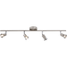 Knightsbridge 230V GU10 Quad Spotlight - Brushed Chrome