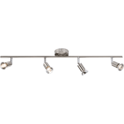 Knightsbridge 230V GU10 Chrome Twin Adjustable Spotlight Bar