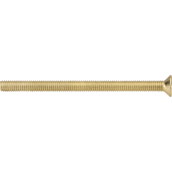 Knightsbridge M3.5 x 50mm Flat-Head countersunk electrical socket screw - Brass